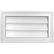 Ekena Millwork Vertical Surface Mount PVC Gable Vnt: Non-Functional, w/2"W x 1-1/2"H, Brickmould Frame, 20"W x 12"H GVPVE20X1202SN - alternate 1